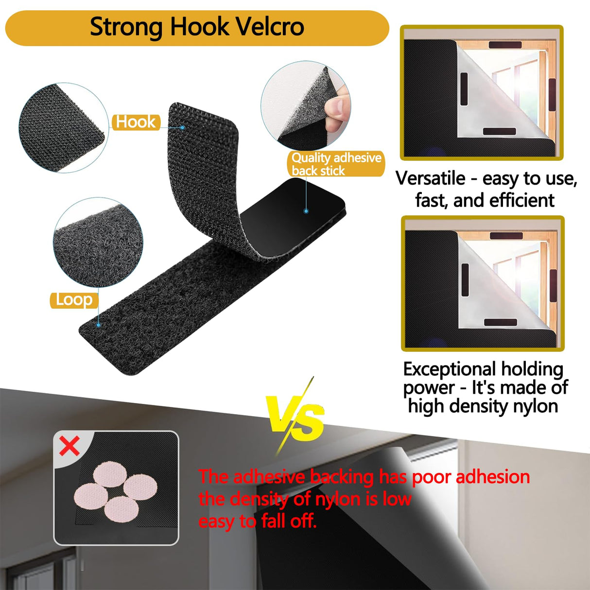 Portable Blackout Curtains - (39" x 57") 100% Windows Blackout Curtains for Bedroom, Temporary Shades & Blinds for Window, Home, Baby Room, Dorm Room, Rv, Office, Nursery, Travel Auzoe