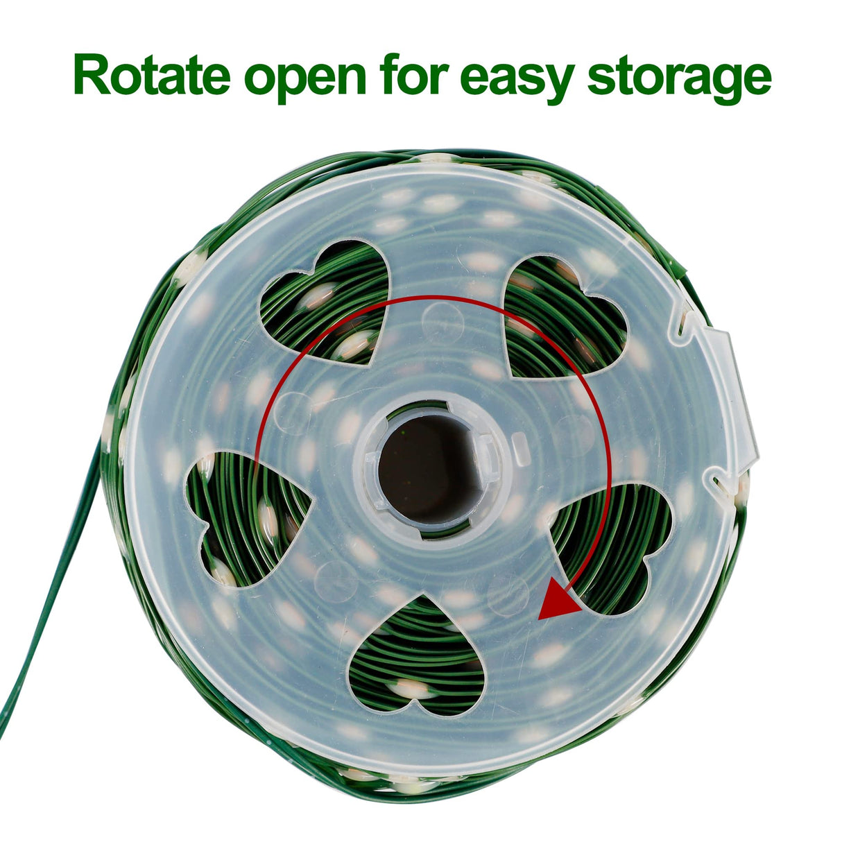 WATERGLIDE Extra Long 328 FT Fairy String Lights, 1000 LED Outdoor Christmas Lights, Green PVC Copper Wire Lights, Plug in 8 Modes & Waterproof for Xmas Tree Holiday Wedding Party Decor, Warm White WATERGLIDE