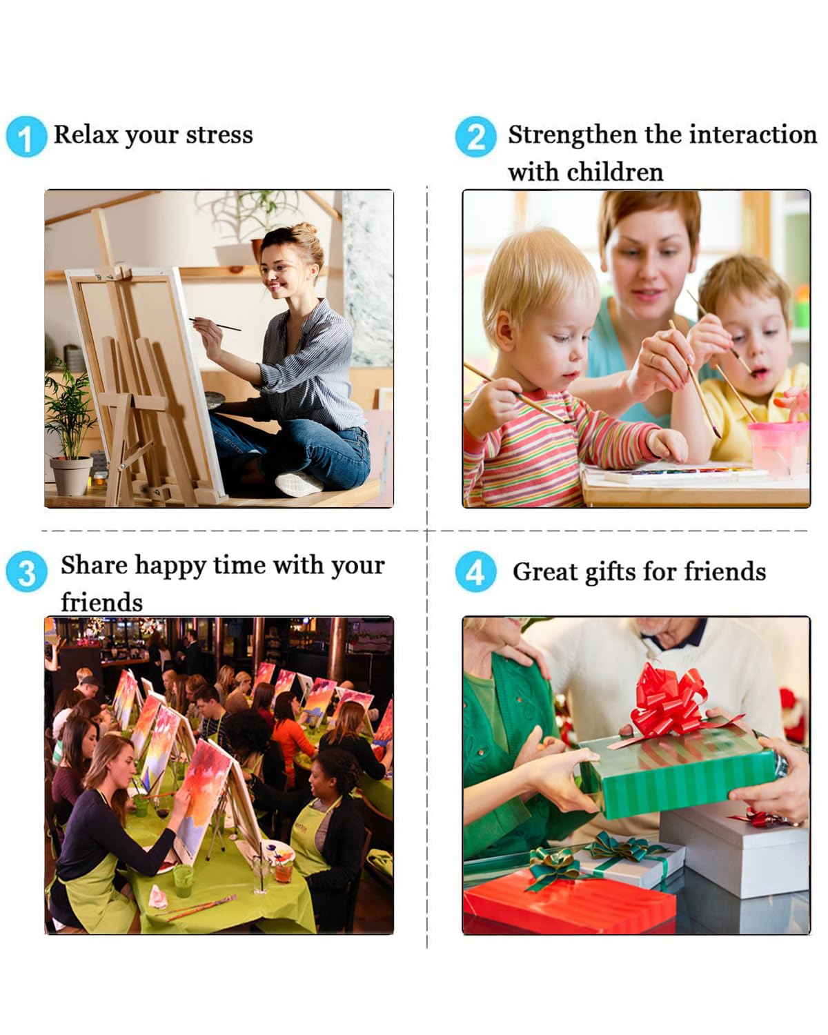 TOCARE Flowers Paint by Numbers Kit for Adults Red Rose Adult Paint by Number Canvas,Adult's Paint-by-Number Kits Love Rose 20x16Inch TOCARE