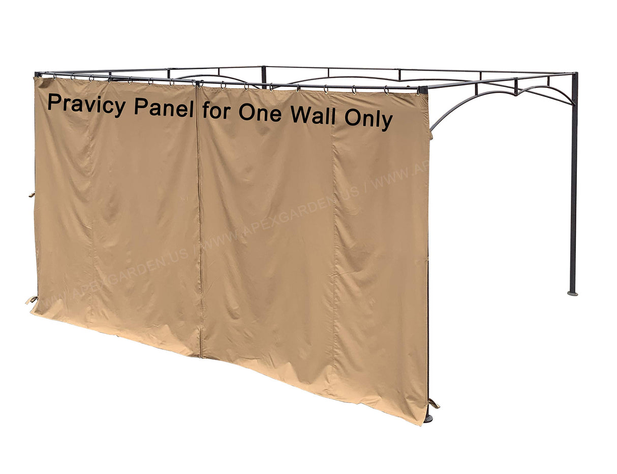 APEX GARDEN Universal 14-ft Privacy Panel Curtain/Side Wall Sunshade (One Side Only) (14 Ft., 168"(W) x 84"(H)) APEX GARDEN