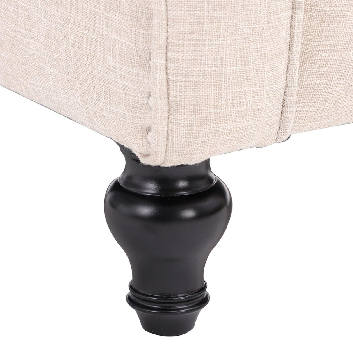 Mid-Century Wingback Recliner Chair with Massage & Heat, Accent Recliner with Nailhead Trim, Armchair with Side Pockets & Solid Wood Legs, Adjustable 3-Position Reclining Chair for Living Room, Beige GUEAPY