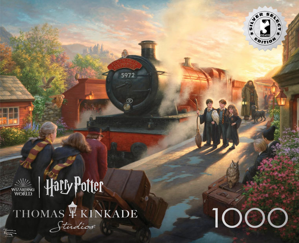 Buffalo Games - Silver Select - Thomas Kinkade - Hogwart's Express - 1000 Piece Jigsaw Puzzle for Adults -Challenging Puzzle Perfect for Game Nights - Finished Size is 26.75 x 19.75 Buffalo Games