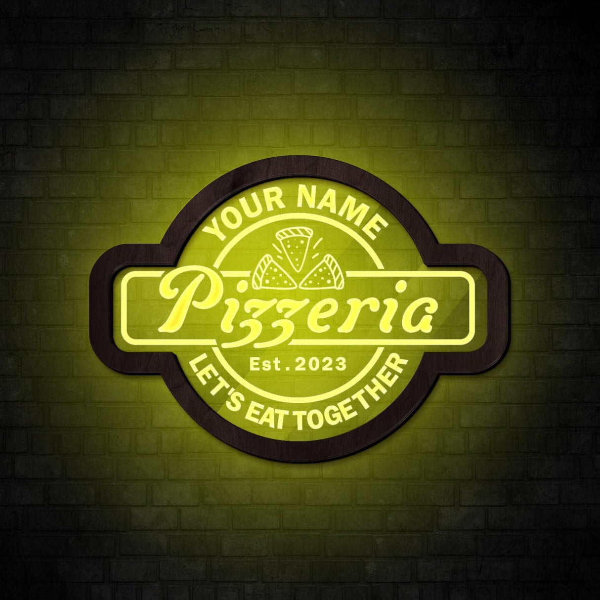 Pizza Neon Sign, Pizza LED Sign, Pizza Light Sign, Pizzeria Neon Sign, Pizzeria Wall Decor, Italian Restaurant Decor, Personalized LED Sign zouwii