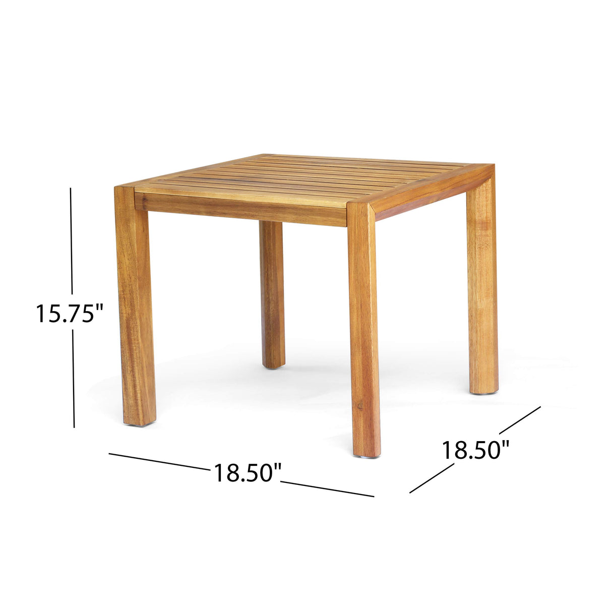 Christopher Knight Home Nick Outdoor 3 Piece Acacia Wood Chat Set, Brown Patina and Dark Teal Christopher Knight Home