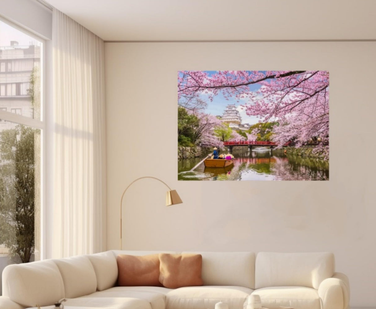 ABEUTY DIY Paint by Numbers for Adults Beginner,16x20 inches Fun DIY Adult Arts and Crafts Kits (Cherry Blossoms, No Frame) ABEUTY