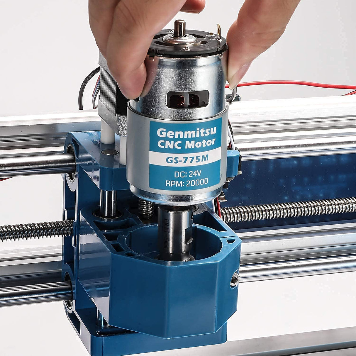 Genmitsu CNC 3018-PRO Router Kit Milling Engraving Machine + GS-775M 20000RPM 775 CNC Spindle Motor with ER11 Collet Set Genmitsu