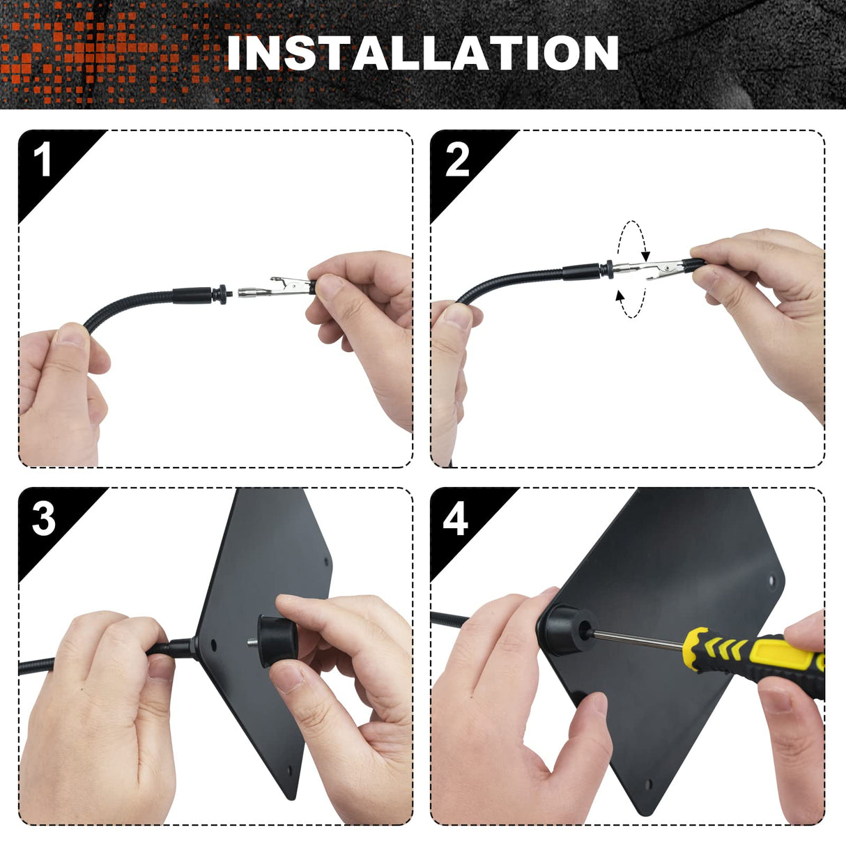 XYK Helping Hands Soldering Station, Soldering Kit, Third Hand Soldering Tool 4 Flexible Arms Helping Hands for Electronic Repair Soldering Jewelry Crafts XYK