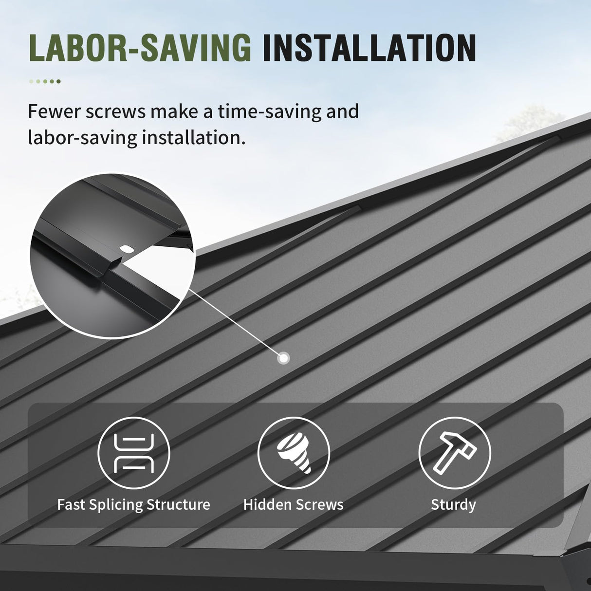 UDPATIO 12' x 14' Hardtop Gazebo, Galvanized Steel Double Roof Permanent Aluminum Gazebo, Outdoor Metal Pergolas with Mosquito Netting and Curtains for Garden, Parties, Patio, Deck, Lawns, Grey UDPATIO