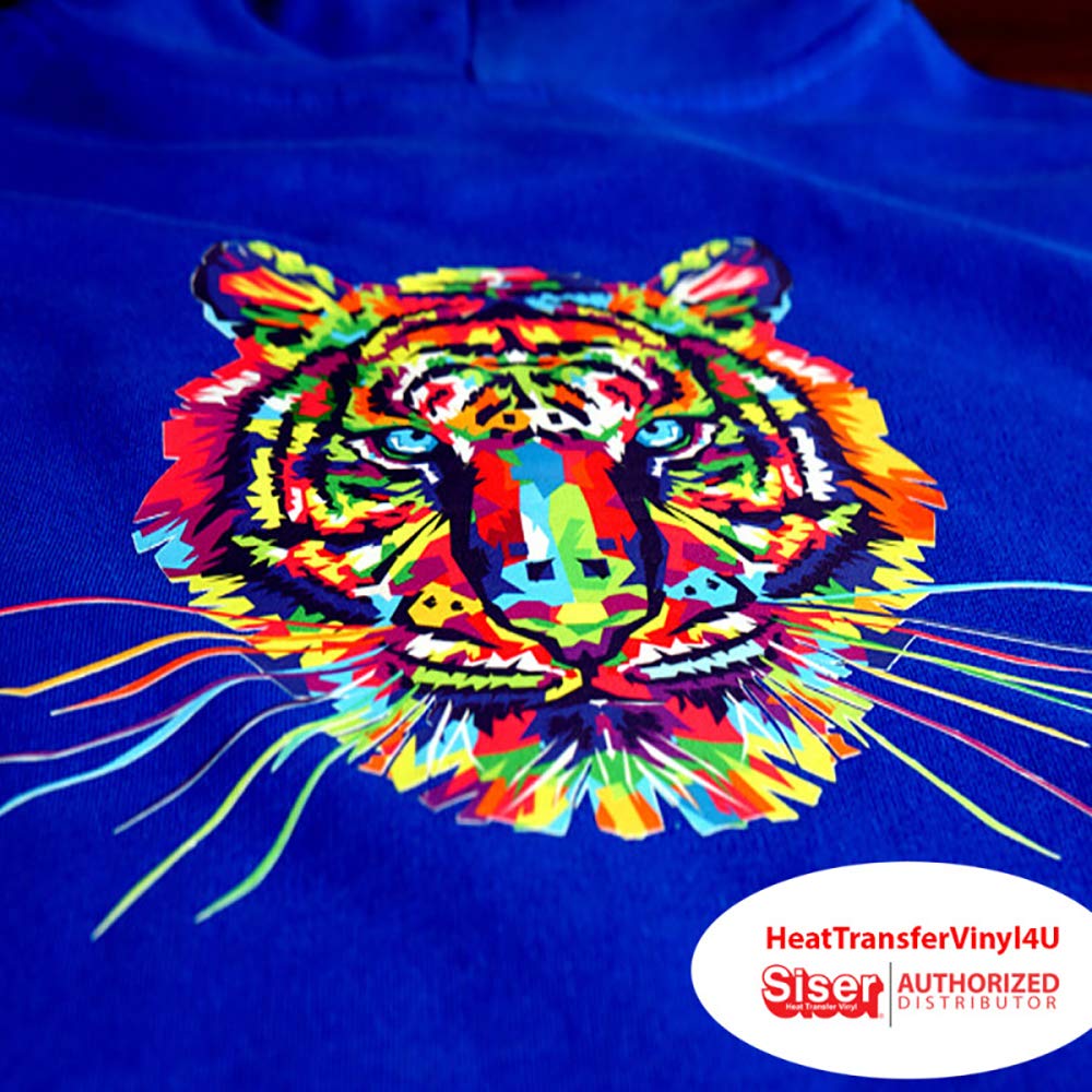 Siser EasySubli Heat Transfer Vinyl, 8.4" x 11" Sheets (25 Pack) - Sublimation Printer Compatible HTV - Full-Color Transfers for T-Shirts, Accessories, and More - CPSIA Certified Siser