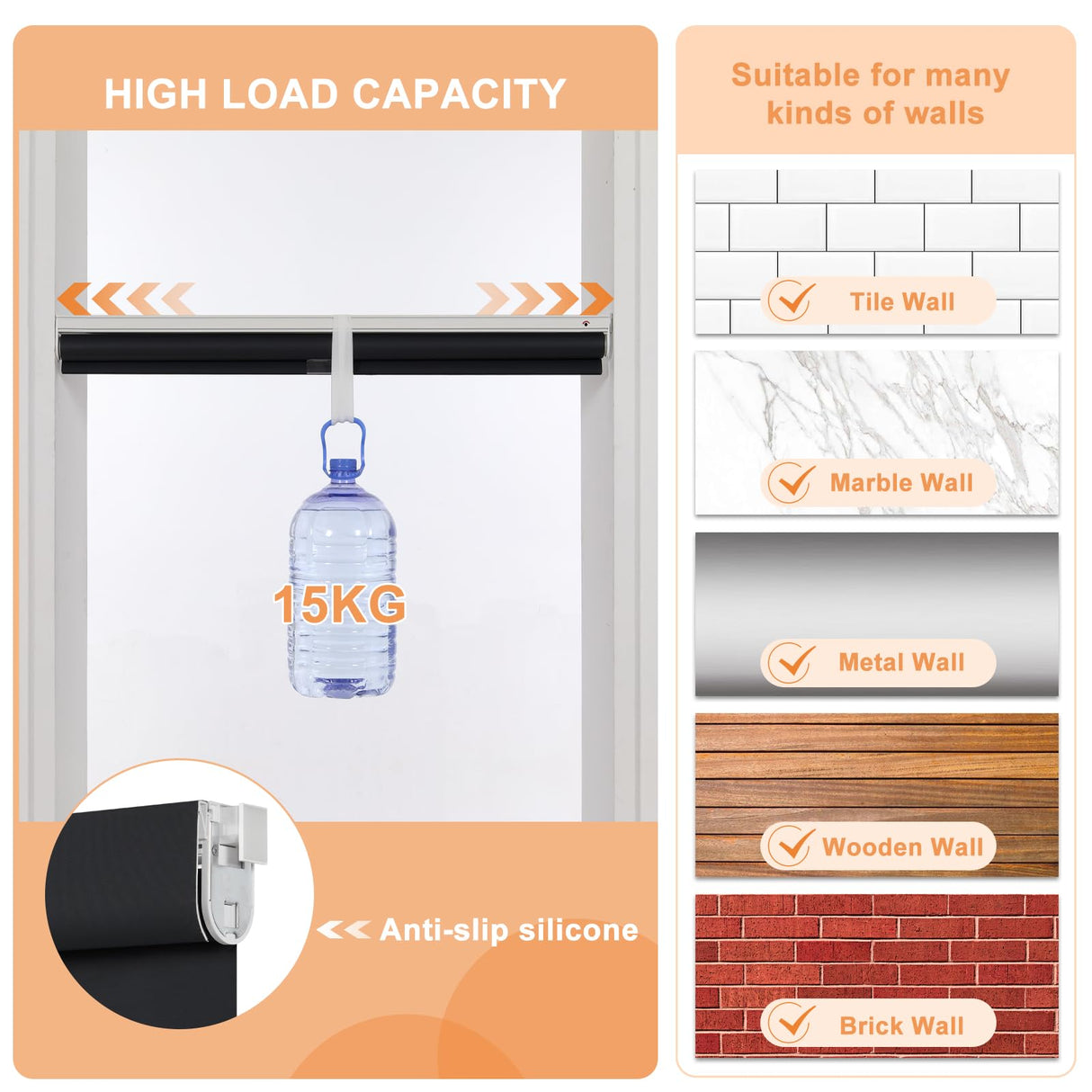 Persilux 100% Blackout Roller Shades, No Tools No Drill Cordless Blinds for Windows, Thermal Insulated UV Protection Privacy Window Shades for Bedroom Home Office Living Room (Black, 22" W x 72" H) Persilux