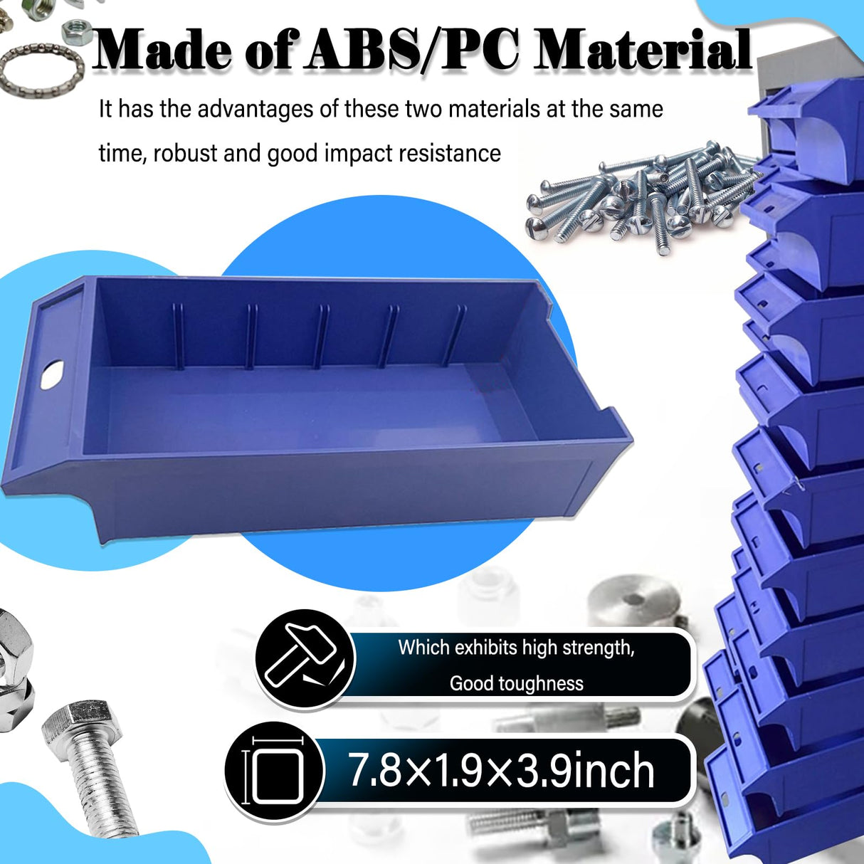 LGXEnzhuo Parts Cabinet with 75 Drawers Nut and Bolt Organizer Bolt Bin Cabinet Small Parts Storage Organizer with Partitions and Labels LGXEnzhuo