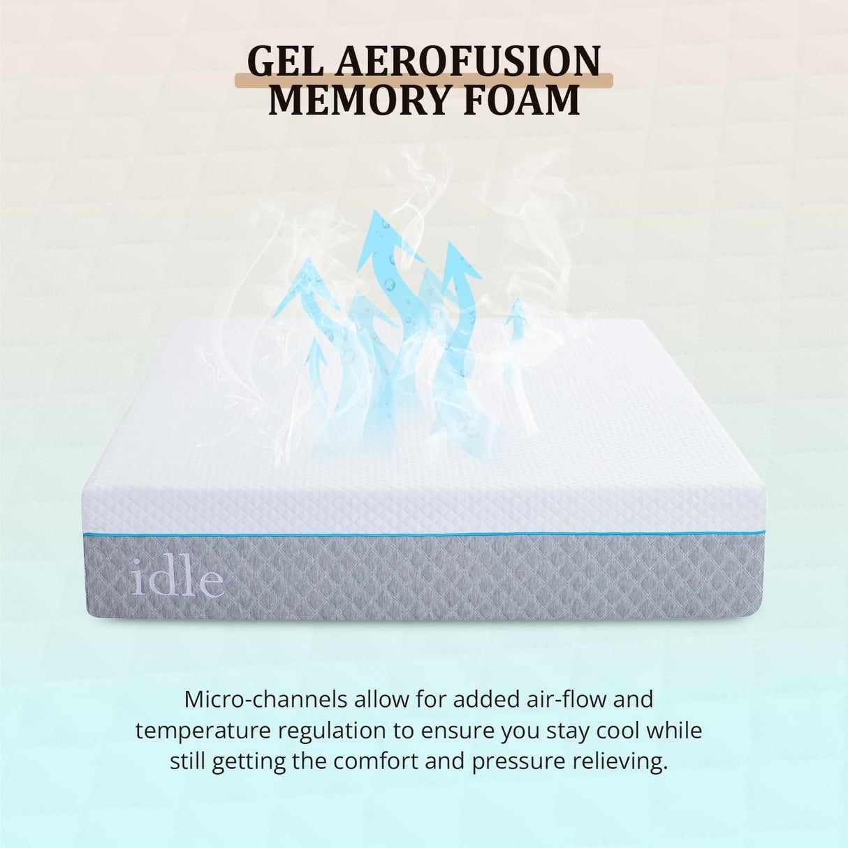 EGOHOME California King Mattress 12 Inch Cooling Gel Memory Foam, Fiberglass Free, Mattress Bed in a Box for Back Pain Relief, Medium Firm, CertiPUR-US Certified, 72”x84”x12”, White EGOHOME