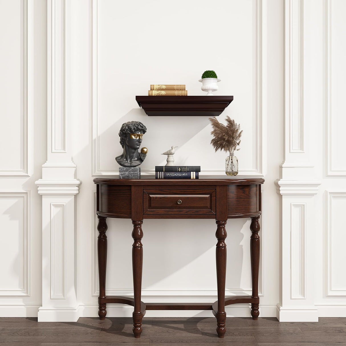 JOLLYMER Concealment Gun Shelf with Hidden Trap Door with RFID Lock JOLLYMER