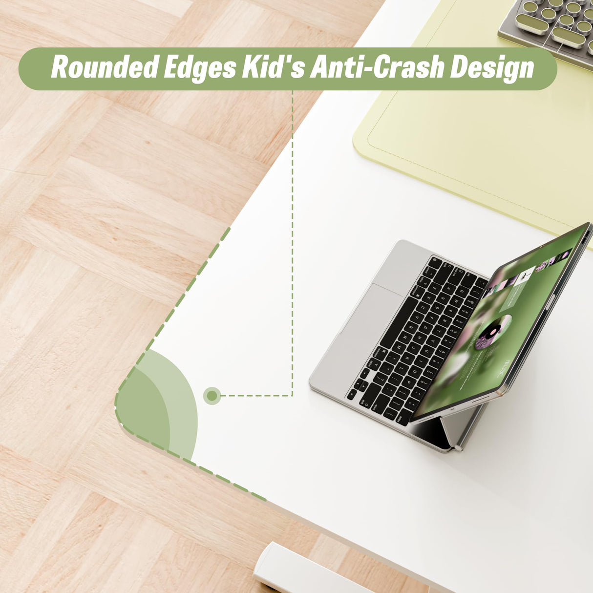 ERGOMAKER 55" Electric Standing Desk, Adjustable Height, Sit Stand Up Desk for Home Office & Computer Workstations, Memory Controller, White ERGOMAKER