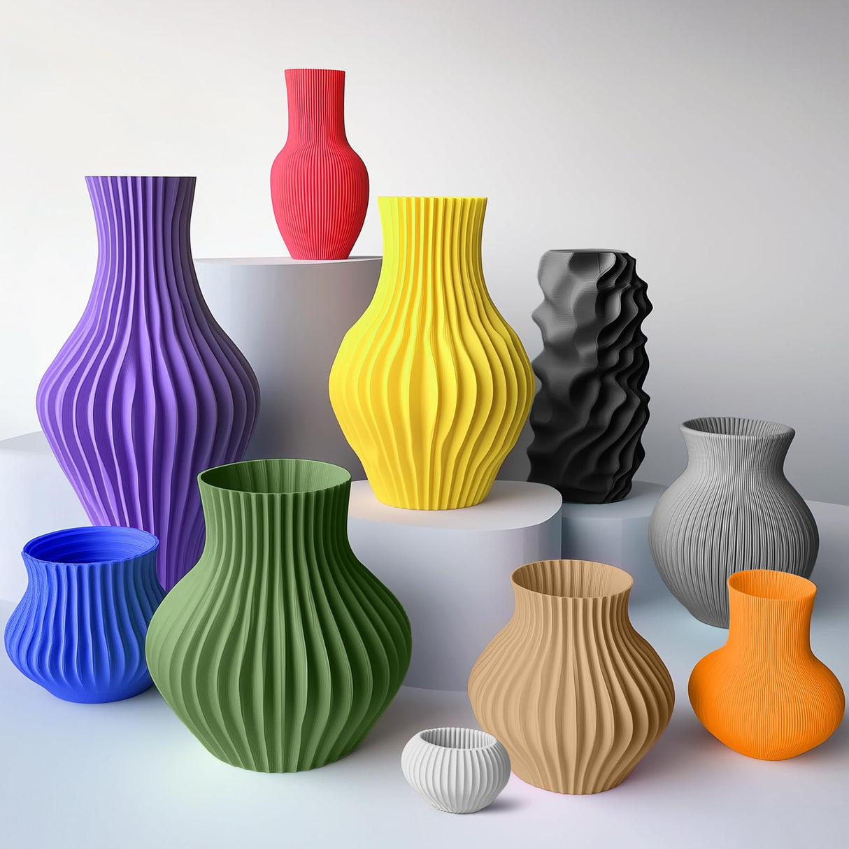 SUNLU PLA Plus Filament 16 Color Bundle Multicolor, PLA+ 3D Printer Filament 1.75mm, Mini Spool, Individually Vacuum Packed, 0.25kg per Spool, 4kg in Total, 16 Pack. SUNLU