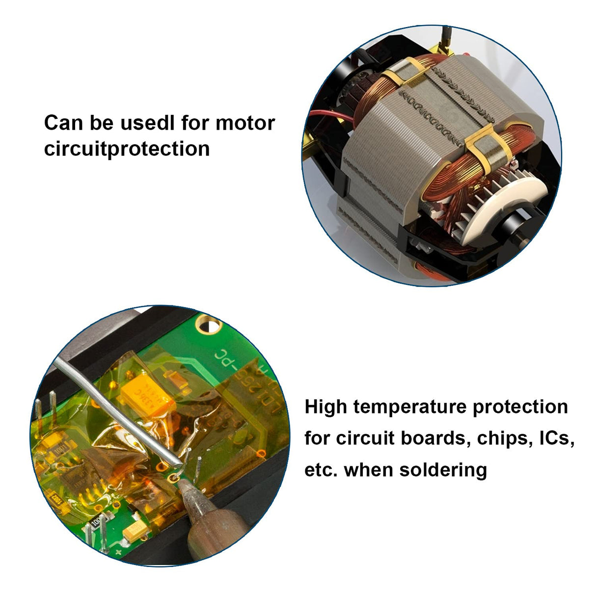 HZCOYIM 4 Rolls 10mm x 33m (108ft) Heat Resistant Transfer Tape for Sublimation, Perfect for Heat Press, 3D Printer, Soldering, and PCB Boards No Residue HZCOYIM