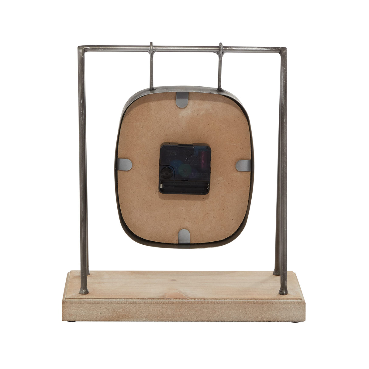 Deco 79 Wood Pendulum Clock with Wood Base, 10" x 5" x 12", Gray Deco 79