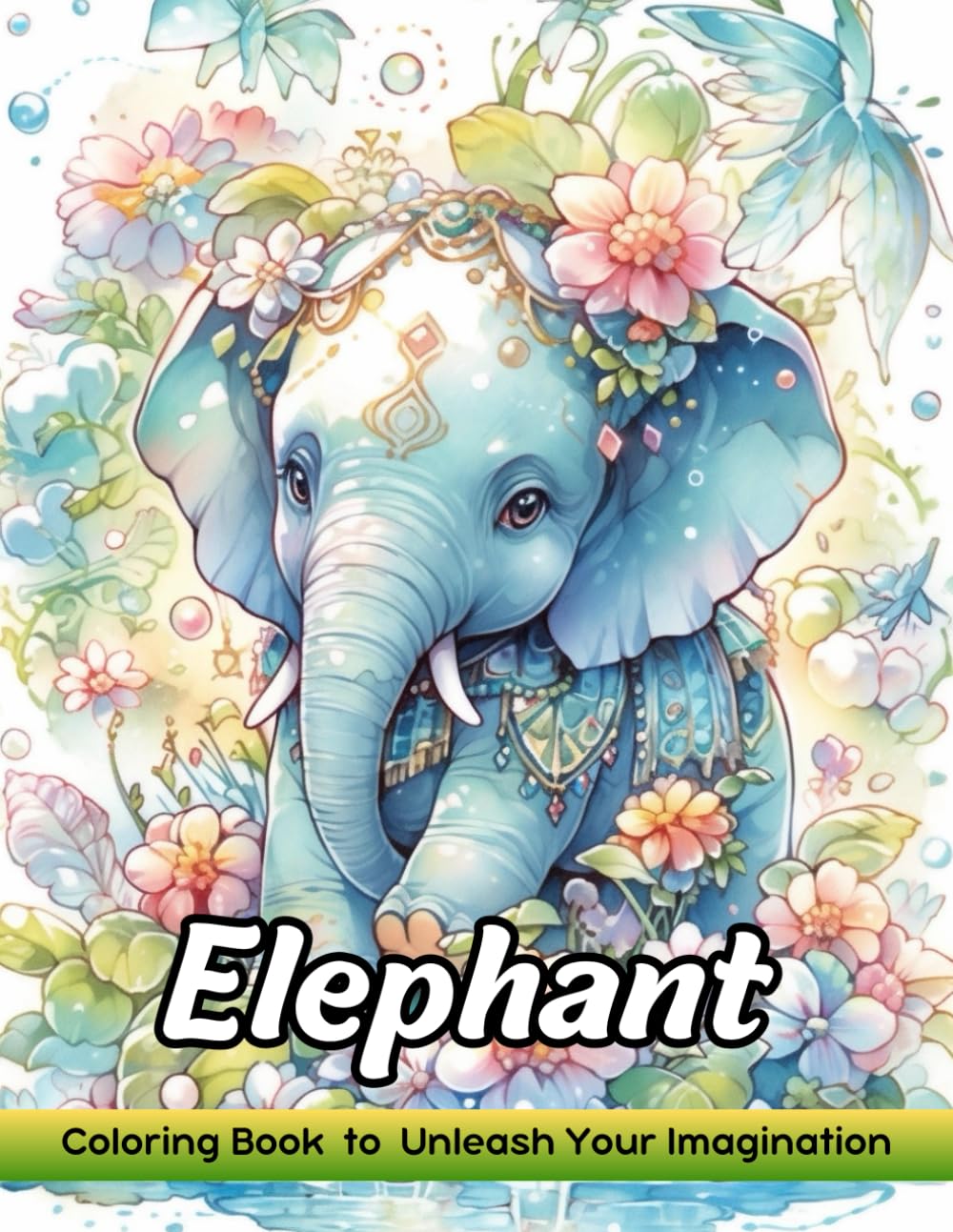 Elephant: Coloring Book for Adults with Elephant for Stress Relief and Relaxation Majosta