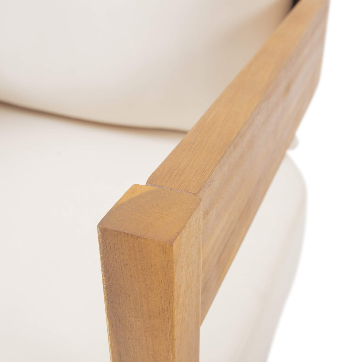 Christopher Knight Home 312395 Alfy Outdoor Club Chair with Cushions (Set of 2), Teak Finish, Beige Christopher Knight Home