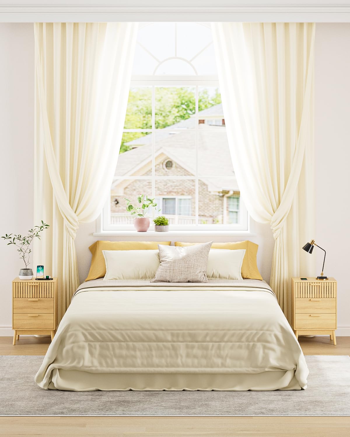 Aobafuir 3 Drawer Dresser for Bedroom, Fluted Nightstand Modern Closet Dressers Chest of Drawers, Wood Oak 3 Drawer Storage Chest for Bedroom, Hallway, Living Room Aobafuir