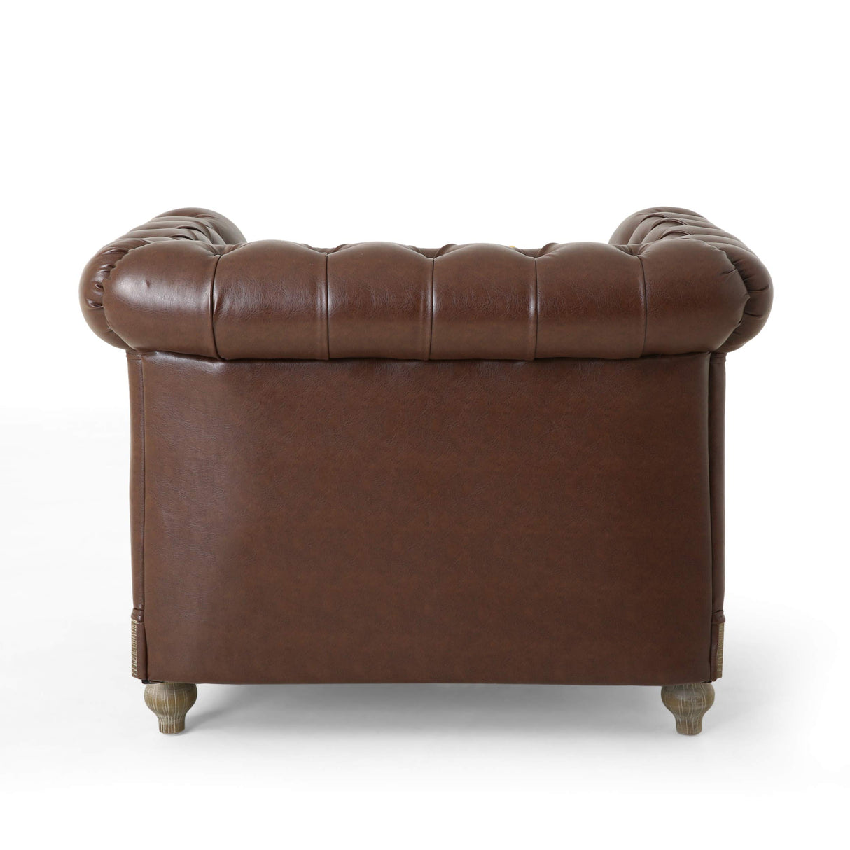 Christopher Knight Home Castalia Club Chair, Dark Brown + Natural 33.5D x 39W x 28H Inch Christopher Knight Home