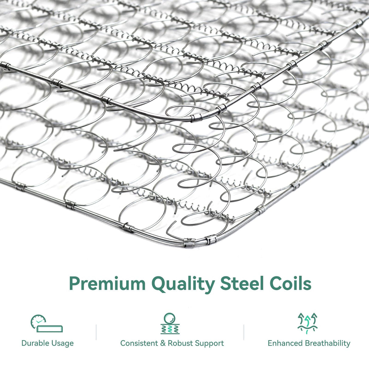 Novilla Twin Mattress, 6 Inch Twin Size Mattresses in a Box with Smarts™ Coil for Pressure Relief, Medium Plush Foam and Spring Hybrid Colchones with CertiPUR-US Certified for Kids Novilla