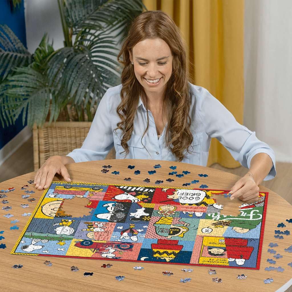 Ravensburger - Puzzle: Life of Peanuts, Snoopy, Puzzle 1000 Pieces, Puzzles for Adults, Puzzle 1000 Pieces Adults, Glue Puzzle to Frame Puzzles, Puzzles Adults and Children, 70x50cm Ravensburger