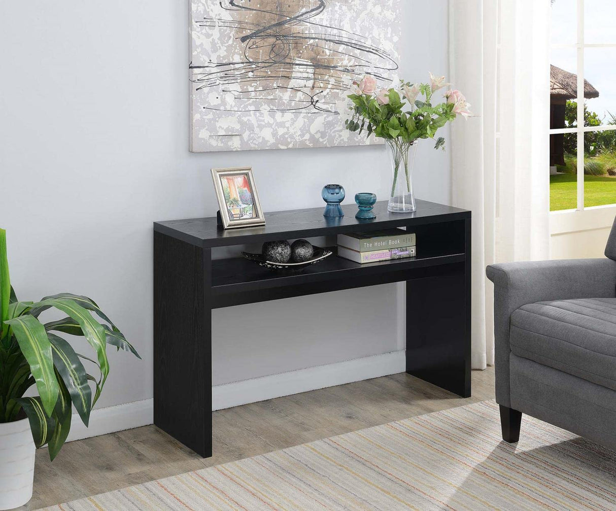 Convenience Concepts Northfield Deluxe Console Table, Black Convenience Concepts