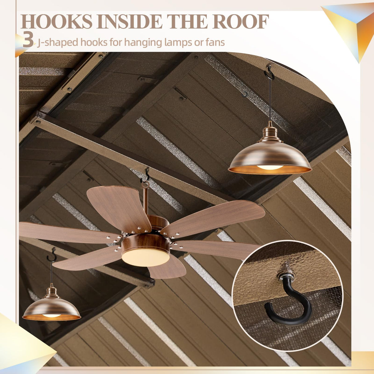 YOLENY 14' x 20' Hardtop Gazebo Faux Wood Grain Metal Gazebo with Aluminum Frame, Galvanized Steel Double Roof, Outdoor Patio Gazebo Pergolas with Netting and Curtains for Backyard, Patio, Lawns YOLENY