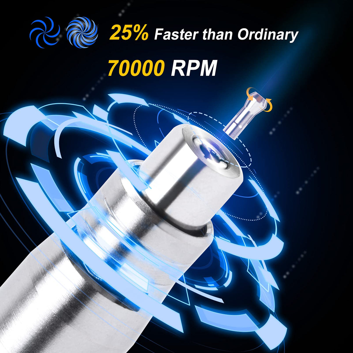 YON.SOU. 18Pcs Pencil Die Grinder Air Tool 1/8" Pneumatic Engraving Pen 70,000 RPM Air Micro Pencil Grinder Kit YON.SOU.