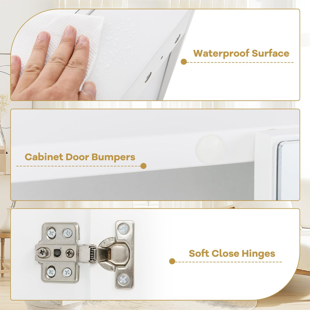 Tangkula Mirrored Medicine Cabinet, Bathroom Wall Hanging Cabinet with Double Mirrored Doors & Adjustable Shelf, Wall-Mounted Bathroom Storage Organizer, White, 24.5 x 4.5 x 25.5 Inches Tangkula