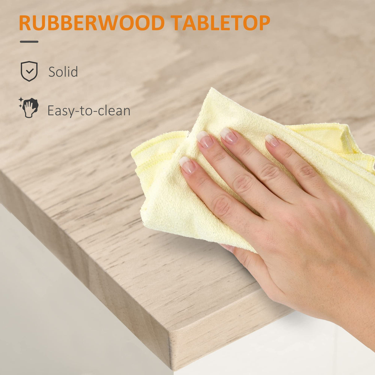 HOMCOM Kitchen Island Cart Rolling Trolley Cart with Drawer, Storage Cabinet & Towel Rack, White HOMCOM