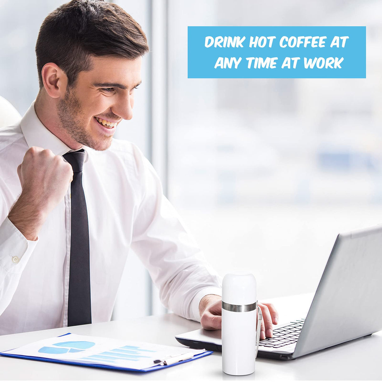 Geiserailie 8 Pack Sublimation Tumblers Cups 12 oz Blank Vacuum Stainless Steel Tumblers with Lids White Vacuum Tumblers for Sublimation DIY Tumblers Coffee Travel Mug for Office Travel Outdoors Geiserailie