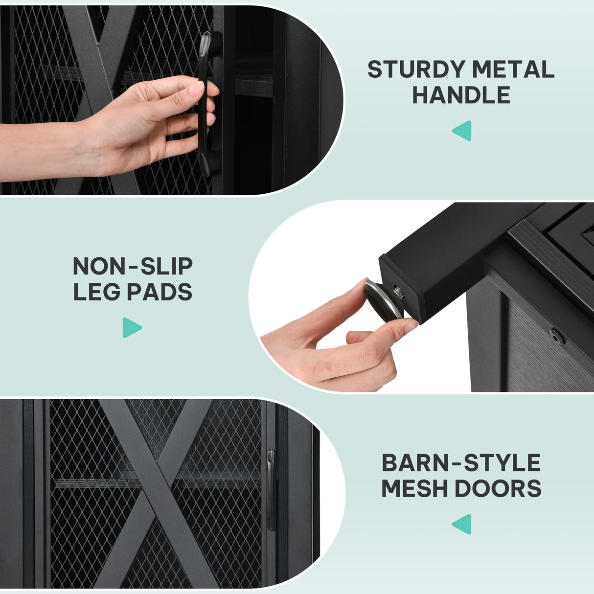 YITAHOME Farmhouse TV Stand for 50/55/60 Inch with Power Outlet, Wooden TV Media Console with Storage Cabinet for 860lbs, Rustic Entertainment Center Table TV Cabinet for Living Room, Black YITAHOME