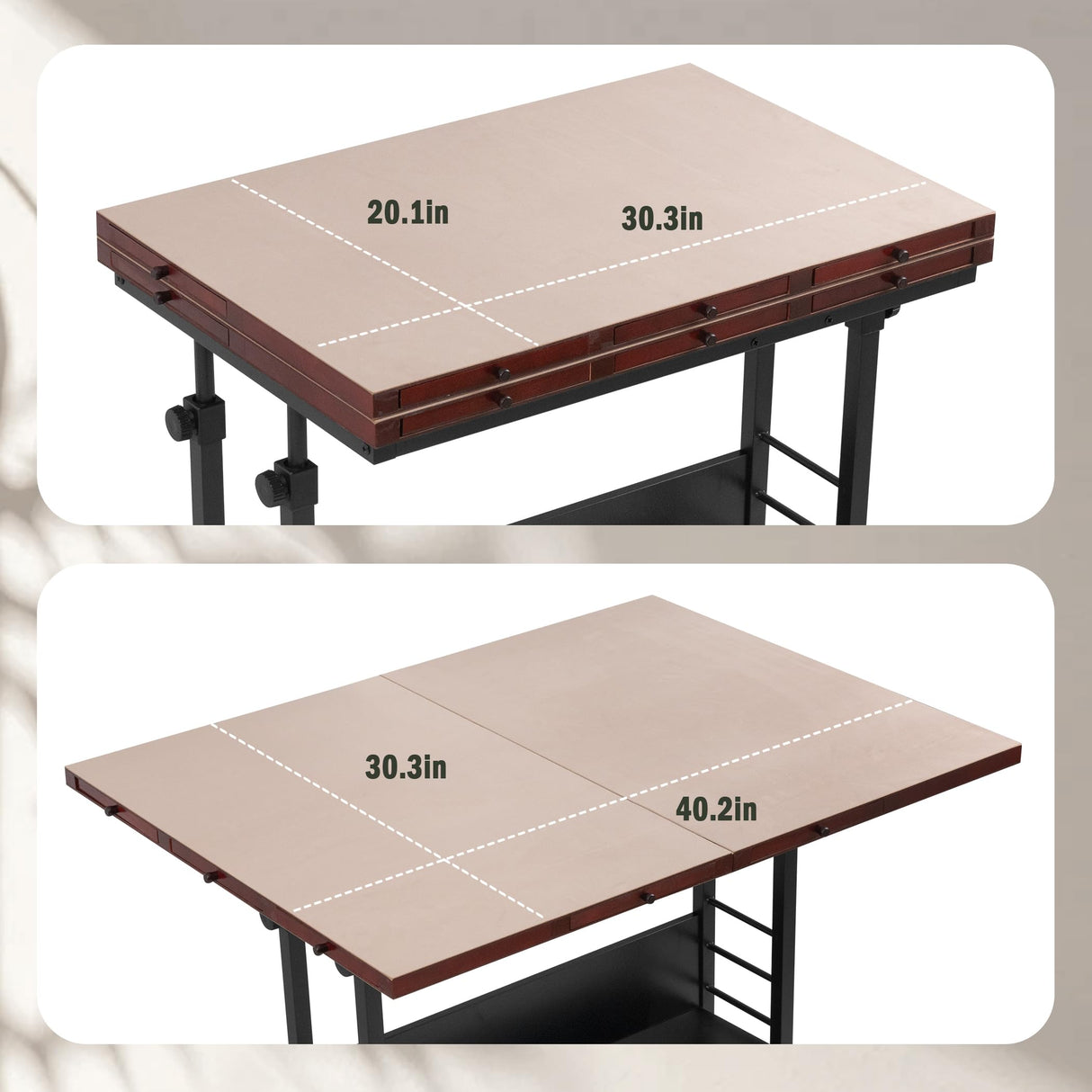 Tektalk 2000 Piece Foldable Puzzle Board with Height Adjustment, Jigsaw Puzzle Table with 2 Felt Cover & 8 Sorting Trays/Drawers, Puzzle Easel with Legs, Enclosed with 4 Roller Wheels (Black) Tektalk