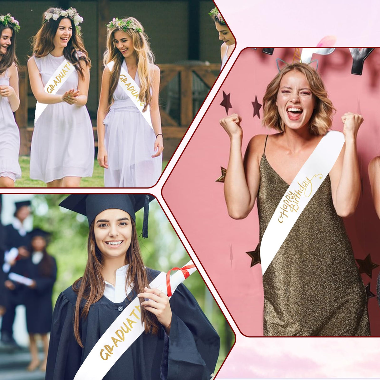 10 Pack Beauty Pageant Sashes Blank Satin Sashes White Sashes Blank for Pageants, Blank Sashes to Decorate Sashes, Plain White Sash, DIY Sash for Party Decorations,Wedding,Bridal Shower Birthday Party Mozeat Lens