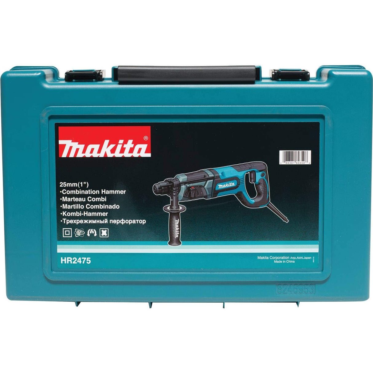 Makita HR2475 1" Rotary Hammer, accepts SDS-PLUS bits (D-handle) Makita