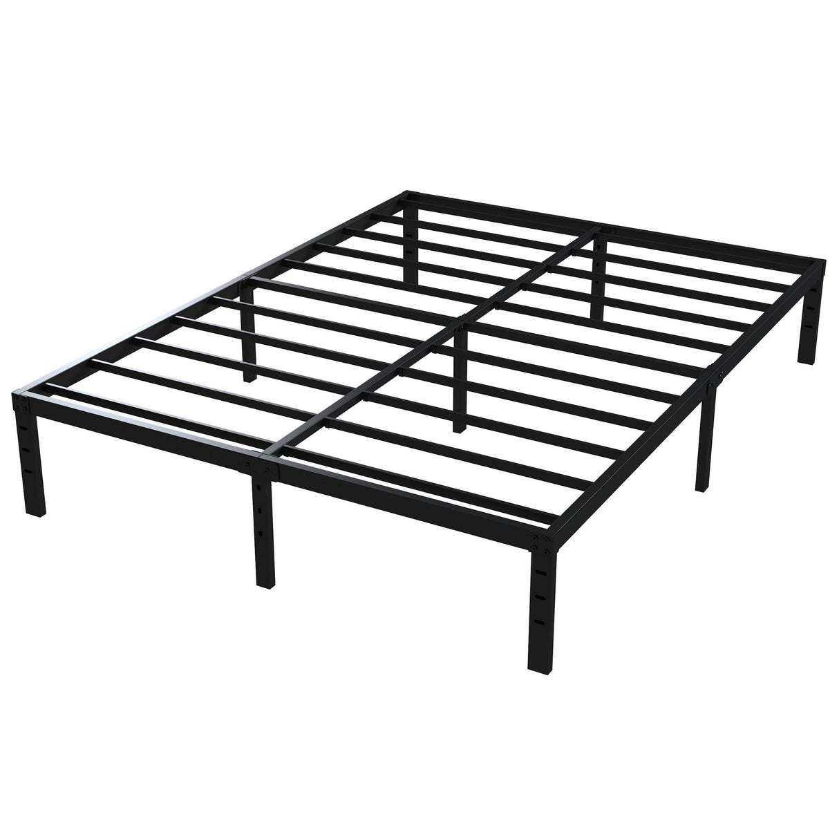 Upcanso 16 Inch Queen Bed Frame No Box Spring Required, Metal Platform Queen Size Bed Frames with 14 Inch Storage, 3,500 lbs Heavy Duty Steel Slats Support, Easy Assembly Mattress Foundation Upcanso