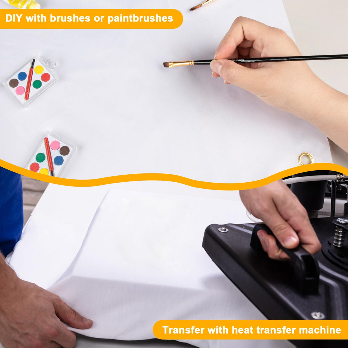 4 Pcs Sublimation Banners Blank, 2x6 Feet Large White Polyester Oxford Cloth Banner with Hanging Ropes, DIY Sign Banners for Painting, Writing, Indoor Outdoor Display and Party Decoration GCTWFYK