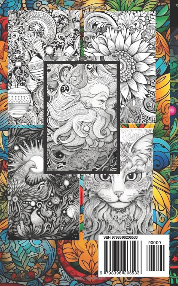 mini pocket size adult coloring books Christmas & Beyond: Perfectly Portable Pages Small and Pocket Size; Convenient 5x8 Size is Perfect to Take Along Everywhere You Go Majosta