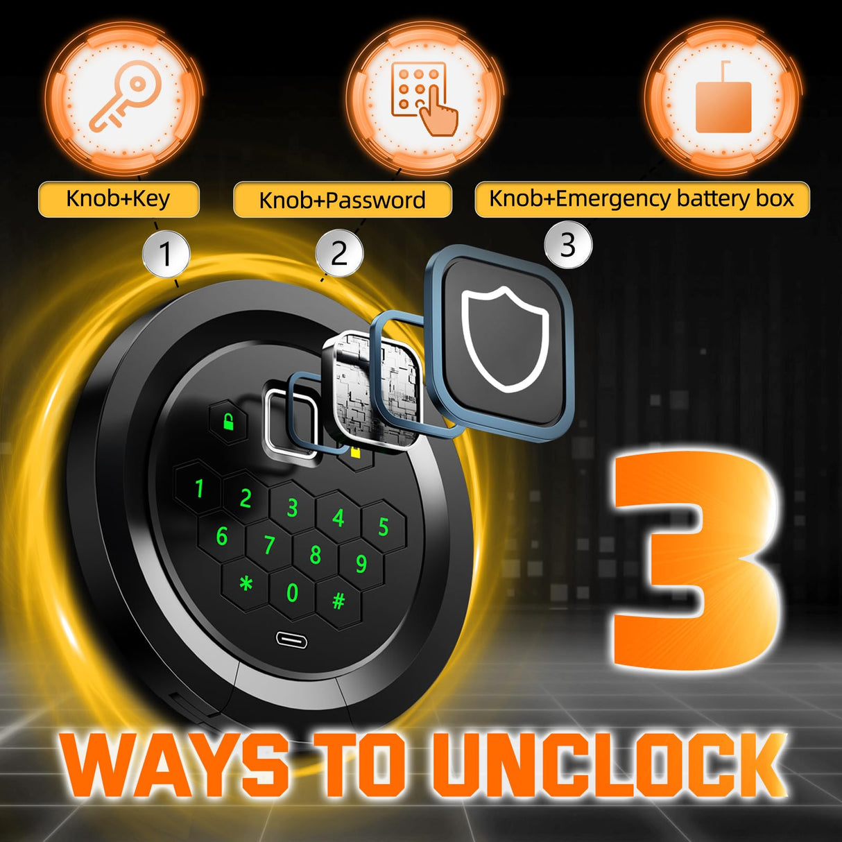 6-10 Gun Safe for Rifle and Pistols,Dual Alarm & Mute Mode Gun Cabinet with Removable Gun Racks,Fingerprint Gun Safes for Shotguns with Multi-Function Panel and Pistol Bags. Lnoauys