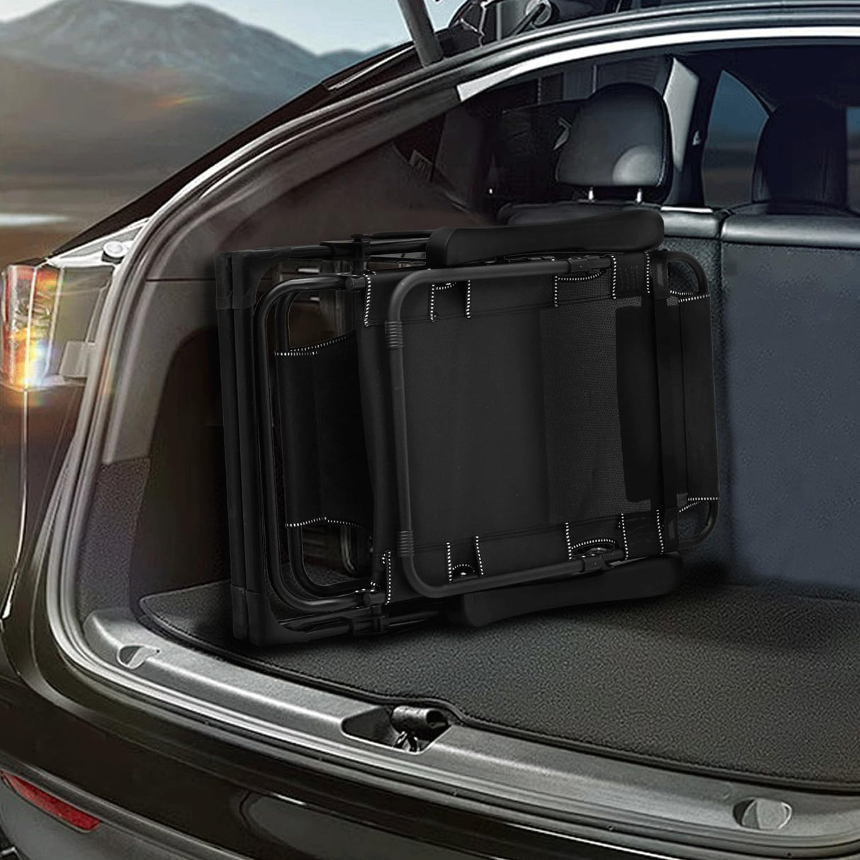 Athena Collection Zero Gravity Outdoor Lounge Chair Recliner, 27" Width Reclining Pool Lounge Lawn Chairs with Headrest and Curved Armrest, Outdoor Chaise for Beach Patio Backyard Outside, Black Athena Collection