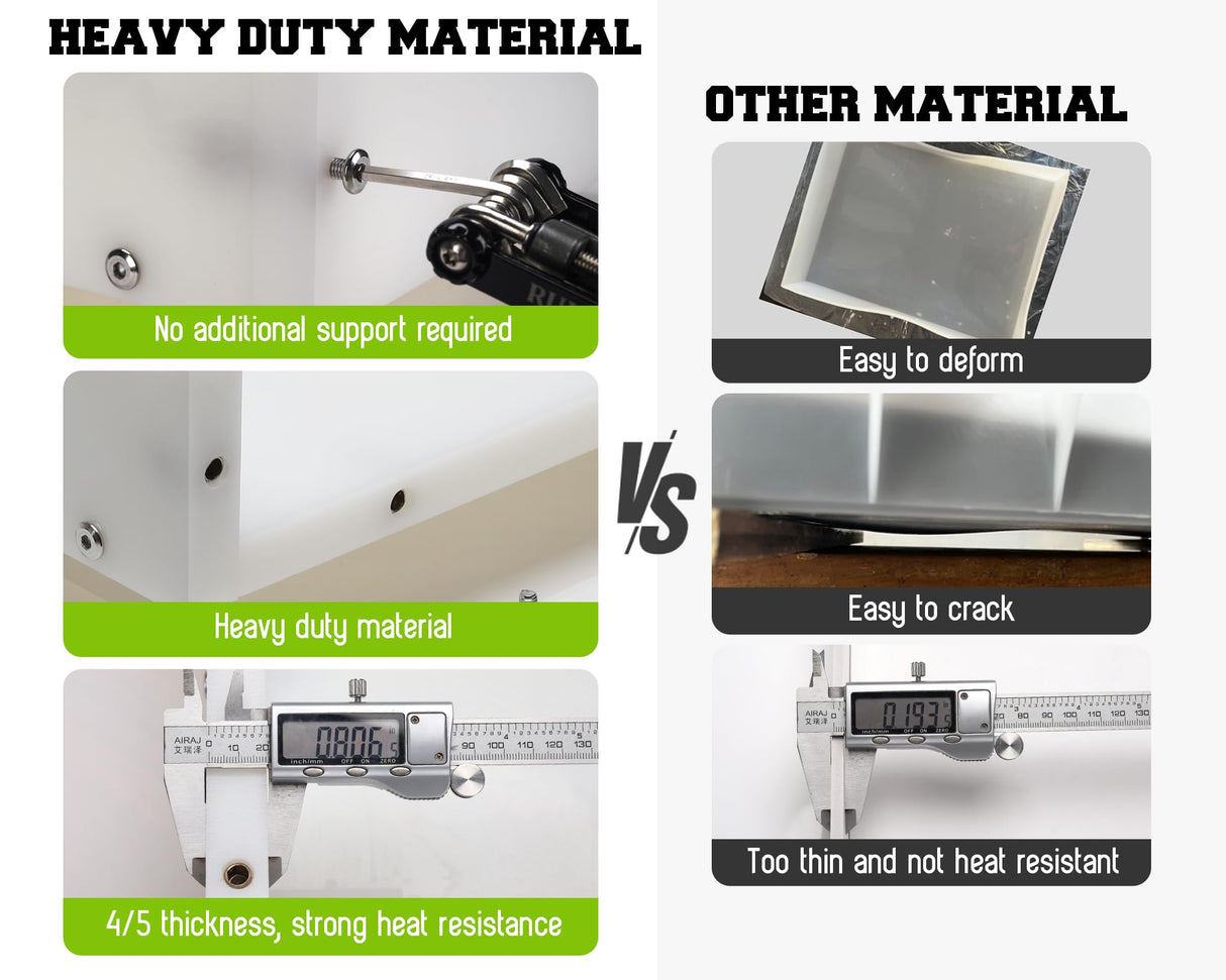 GROWLING Reusable Epoxy Resin Mold 24x12x3 Inches, Adjustable Fastening and Leveling, Heavy Duty Large Resin Mold for River Tables, Coffee Tables, Trays, Cutting Boards, DIY Resin Art Etc. GROWLING