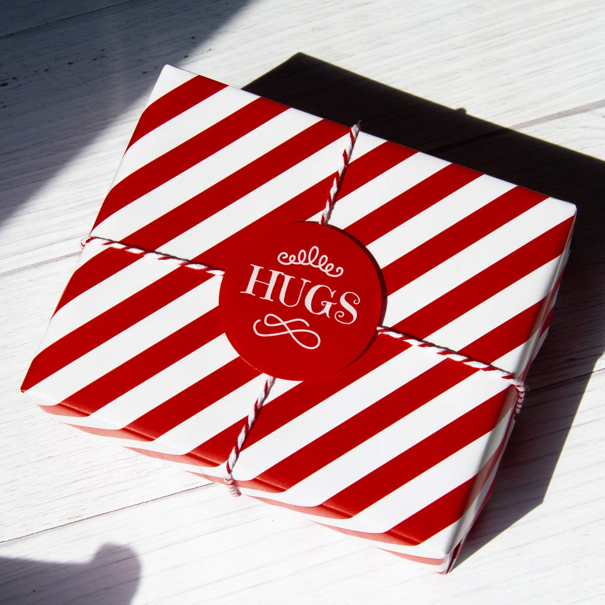 WRAPAHOLIC 30 Inch Reversible Wrapping Paper - Jumbo Roll Red and Stripes Design for Birthday, Holiday, Wedding, Baby Shower Wrap - 30 inch x 33 feet WRAPAHOLIC