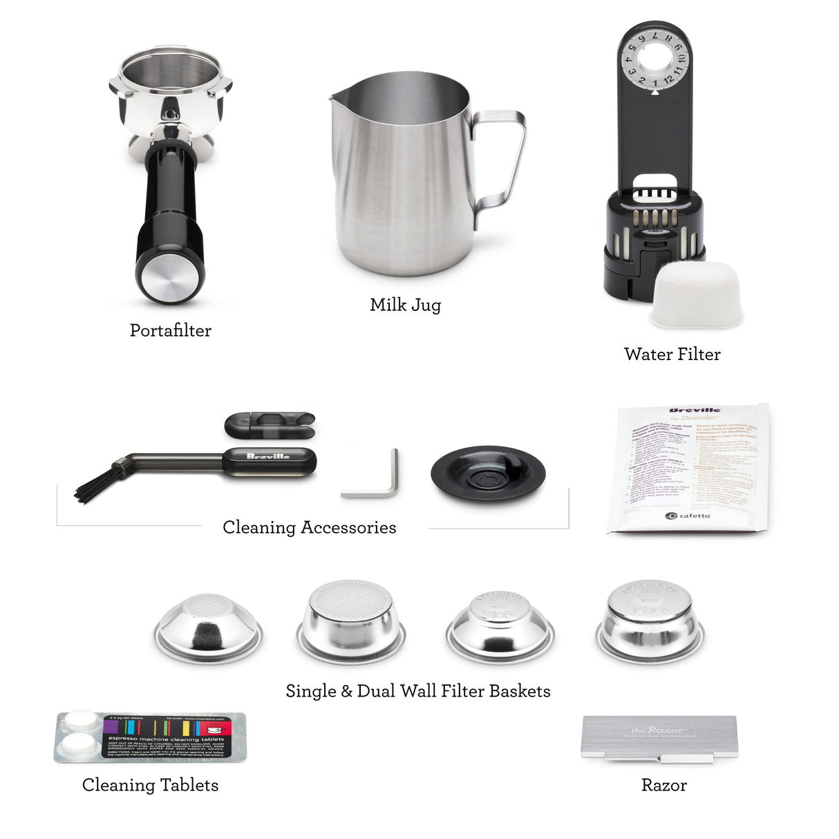 Breville Barista Express Impress Espresso Machine BES876BSS, Brushed Stainless Steel Breville