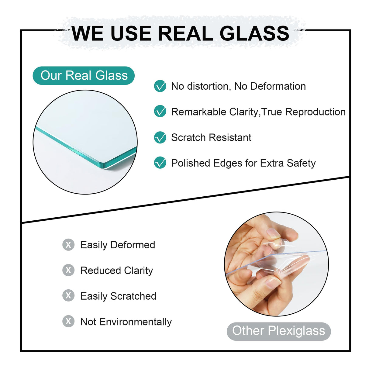 ccdcc 4x6 Collage Picture Frames Set of 2, Rustic Wooden Real Glass Vertical Hanging 3 Opening 4 by 6 Photo Frame, Distressed White ccdcc