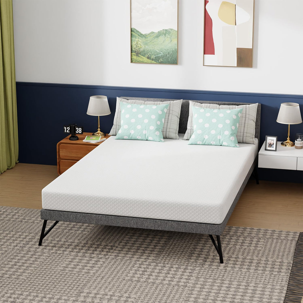 PayLessHere 6 Inch Full Gel Memory Foam Mattress Fiberglass Free/CertiPUR-US Certified/Bed-in-a-Box/Cool Sleep & Comfy Support PayLessHere