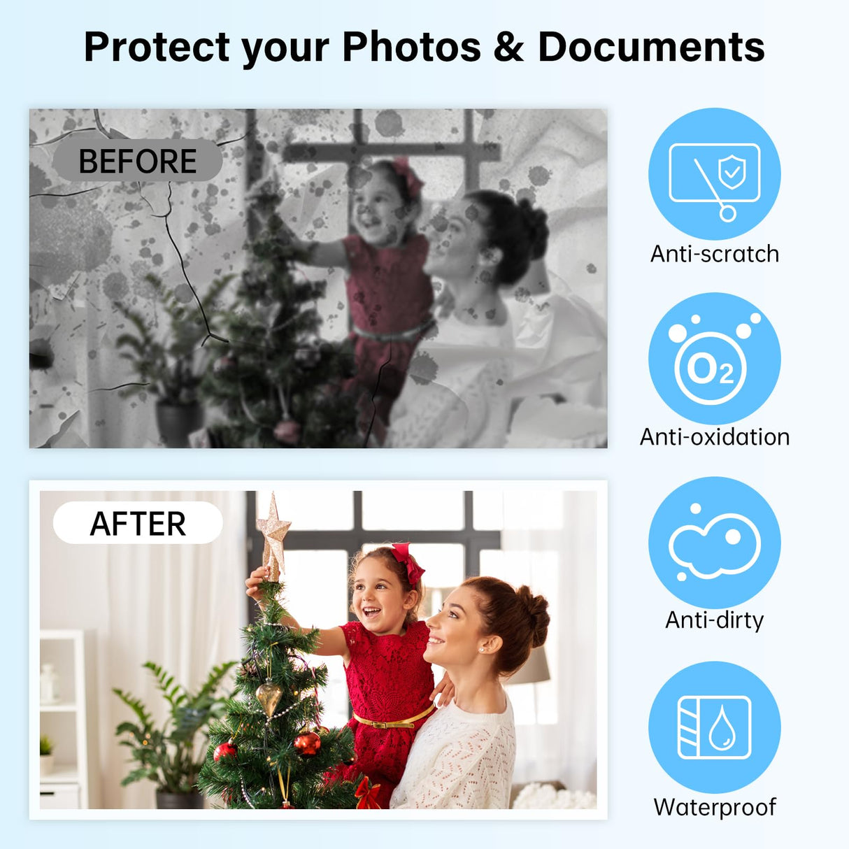 Buyounger Laminator Machine with 10 Laminating Sheets, 9 Inch Laminator Hot & Cold for A4/A5/A6, Thermal Laminating Machine for Home School Office Buyounger