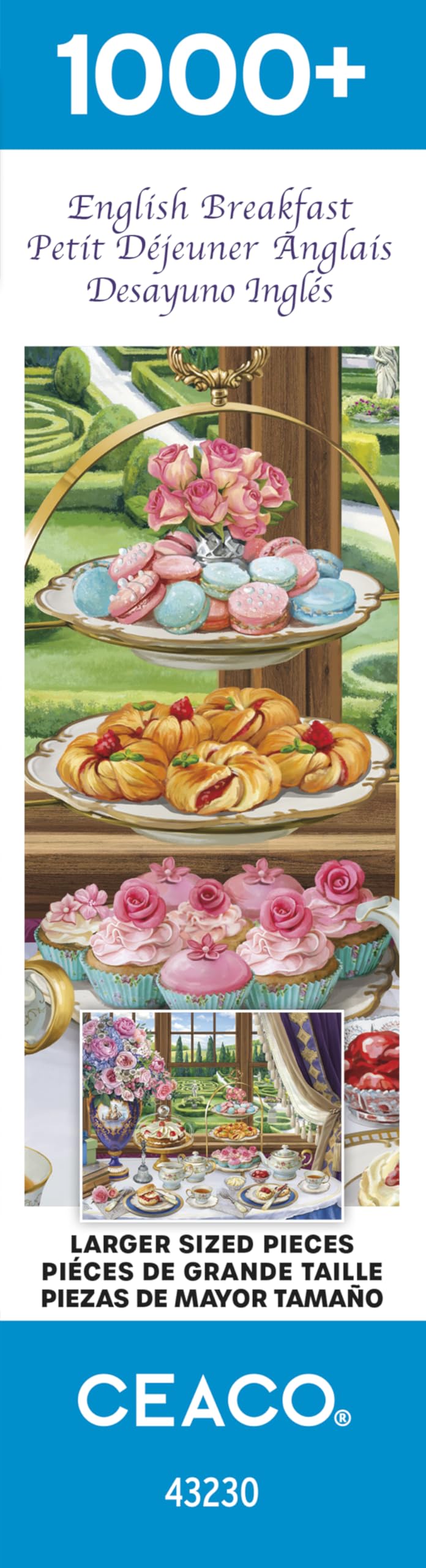Ceaco - English Breakfast - 1000 Oversized Piece Jigsaw Puzzle Ceaco