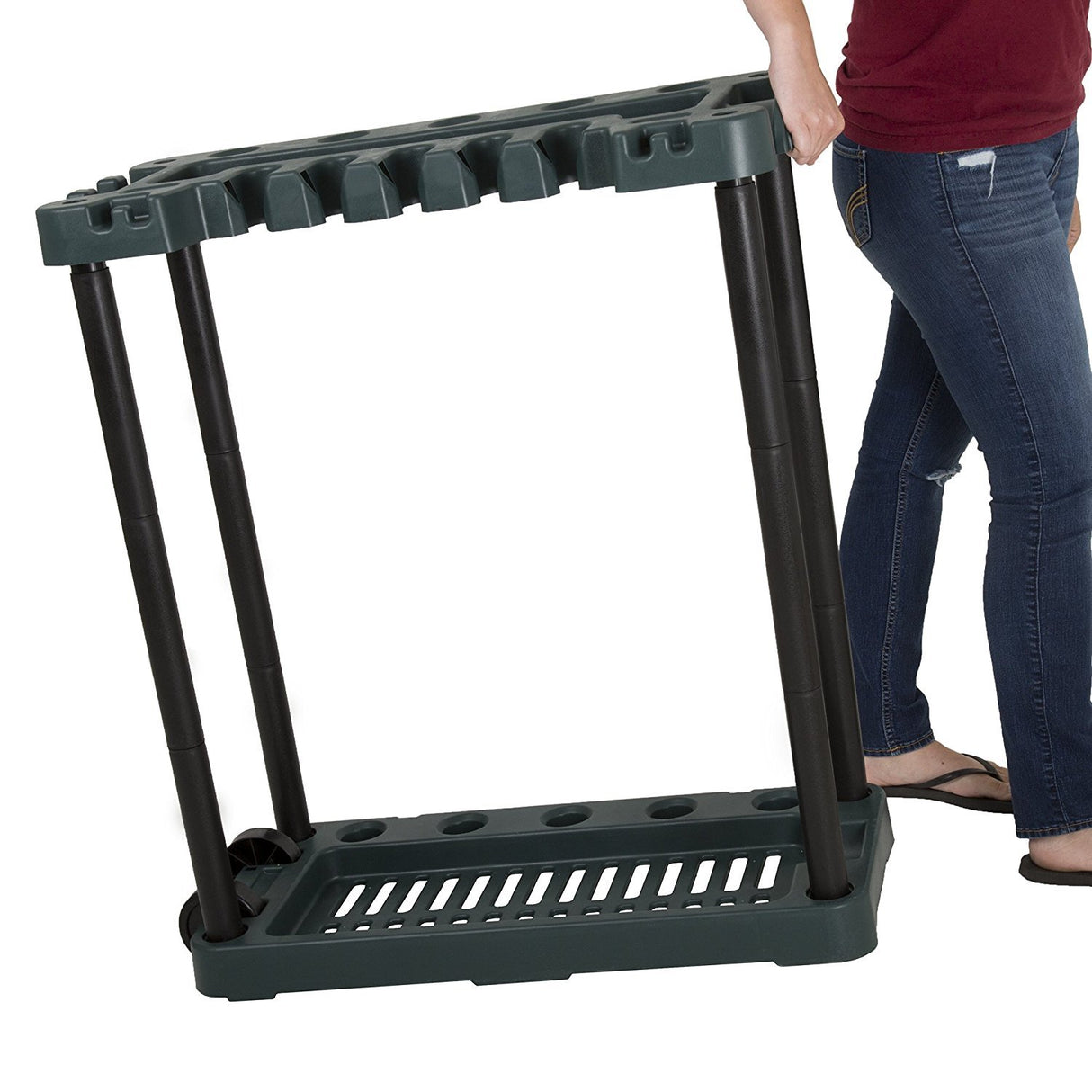 Garden Tool Organizer - Utility Rack, Holds Yard Tools - Garage Organizers and Storage Home Essentials by Stalwart - 40 Yard Tools, UNIT Stalwart